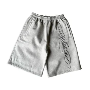 Letter embroidery five-pocket jorts Letter embroidery five-pocket jorts