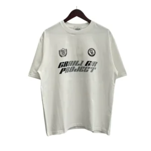 American-style washed and distressed short-sleeved shirt2